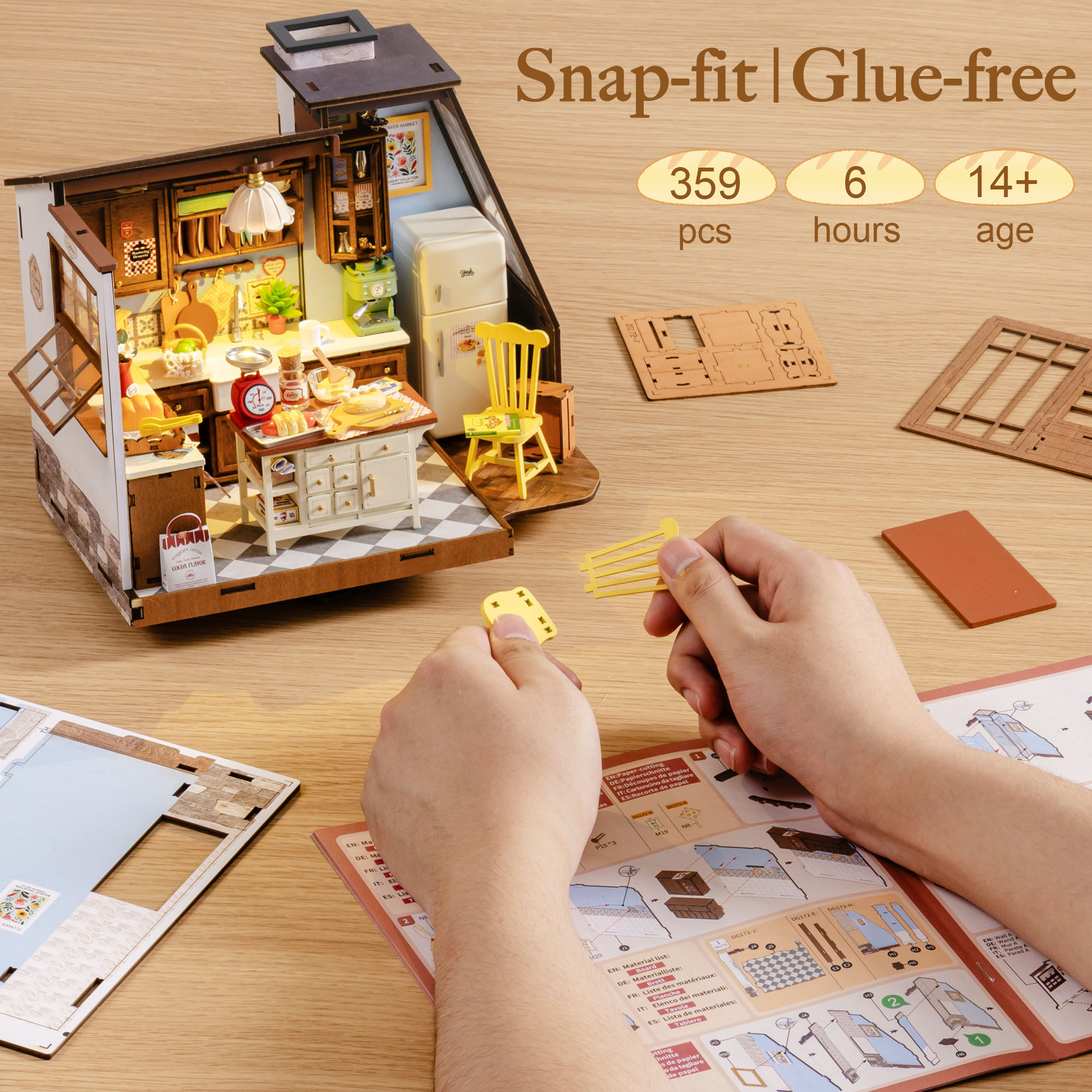 Rolife DIY Miniature House Kit - Homely Baking Kitchen Rolife บทวิจารณ์และราคา