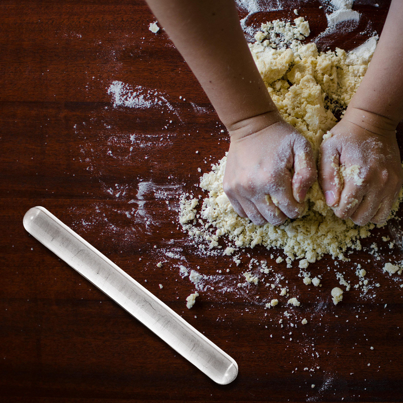 Clear Solid Glass Rolling Pin  - Kitchen Roller Baking บทวิจารณ์และราคา