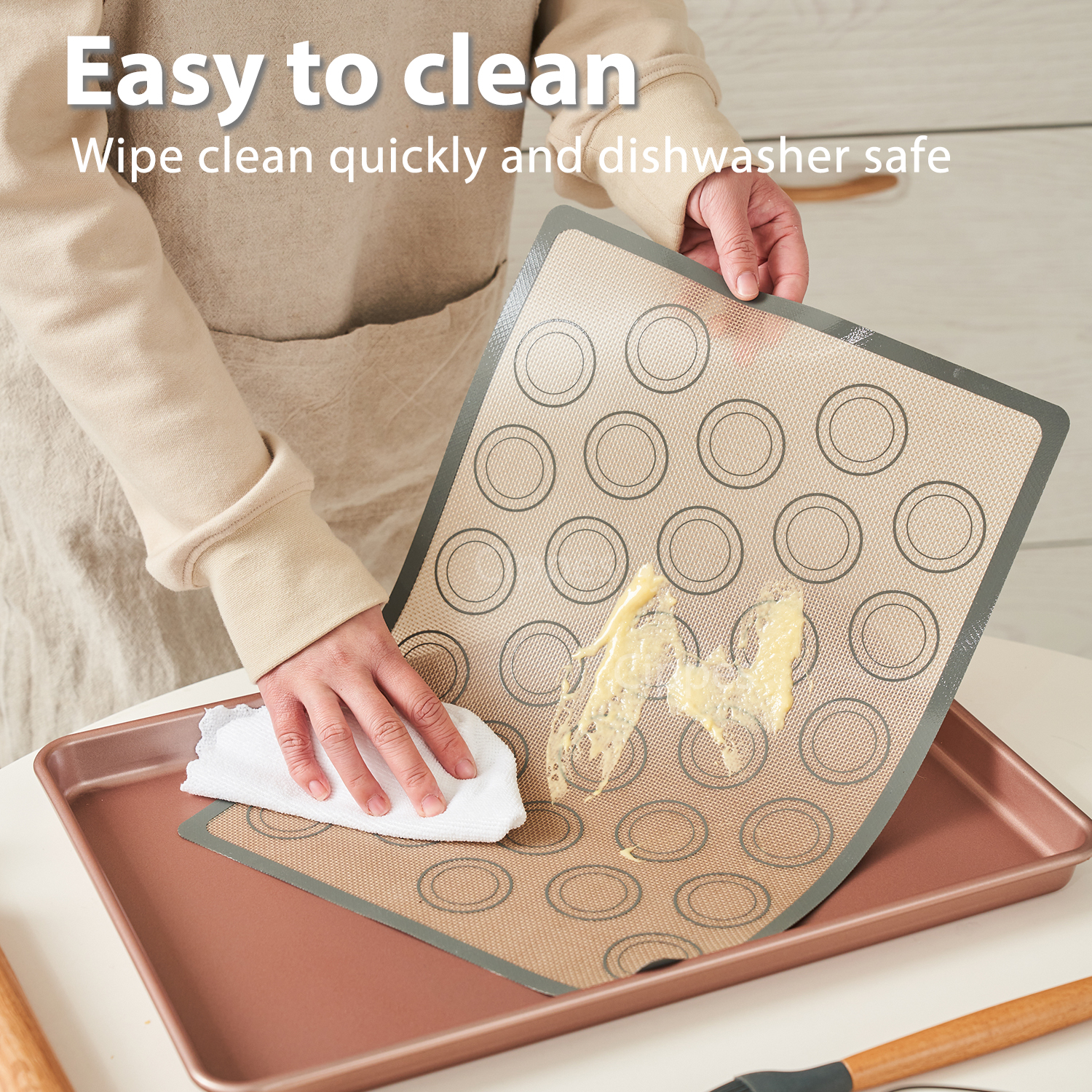 1PC Silicone Baking Mat for Ov - Super Kitchen Baking Mat บทวิจารณ์และราคา
