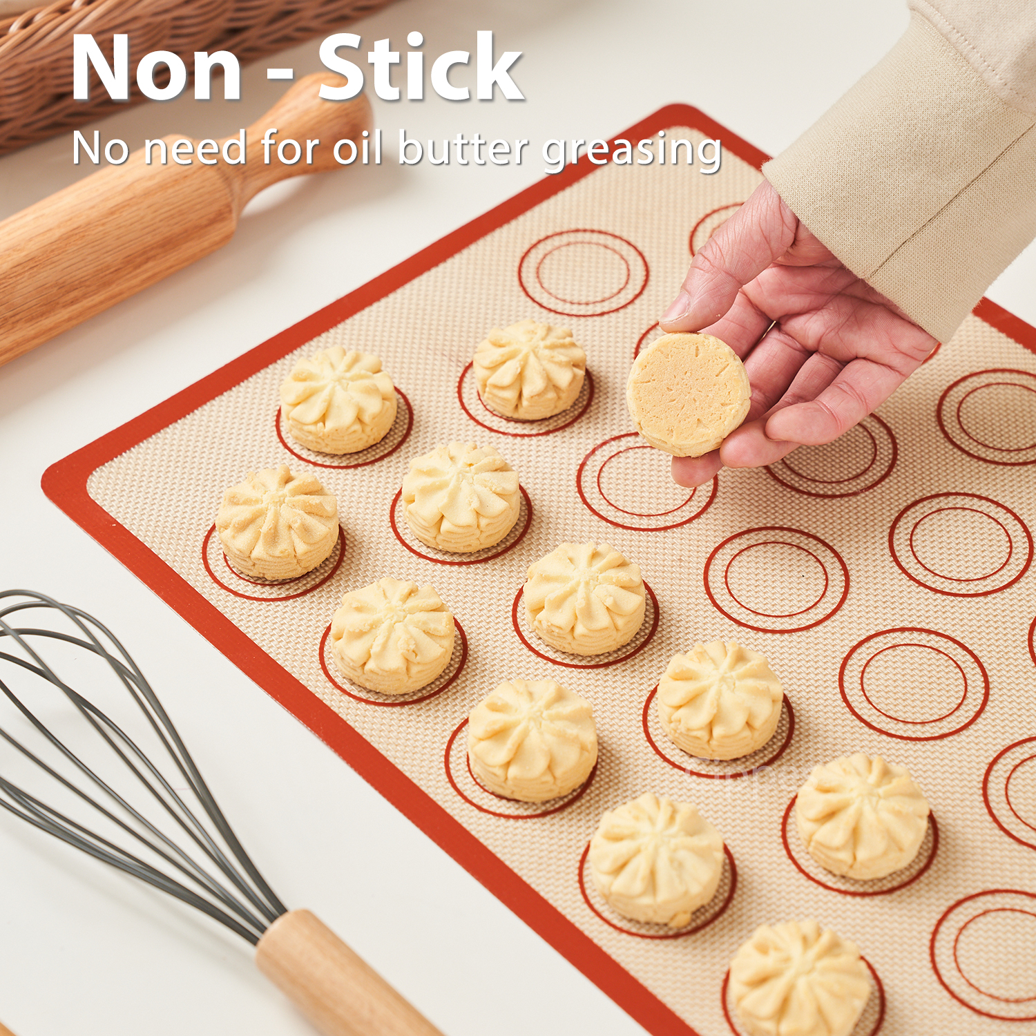 1PC Silicone Baking Mat for Ov - Super Kitchen Baking Mat บทวิจารณ์และราคา
