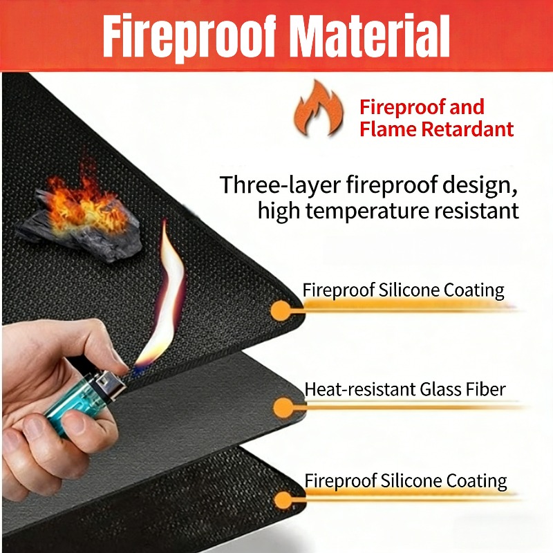 Outdoor Bbq Grill Mat Oven Lin - Super Kitchen Baking Mat บทวิจารณ์และราคา