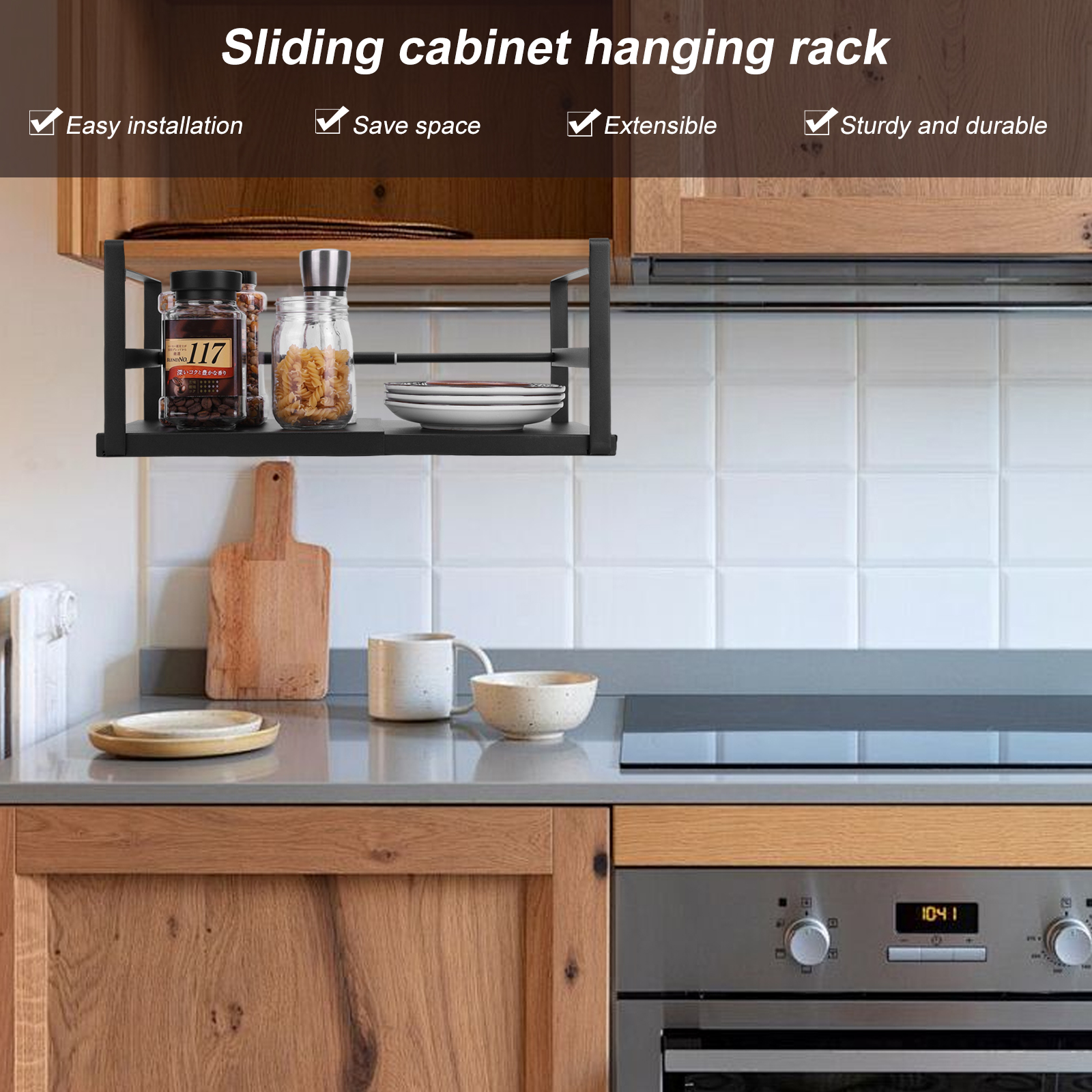 Expandable Cabinet Organizer S - Kitchen Cabinet Baking Organizer บทวิจารณ์และราคา