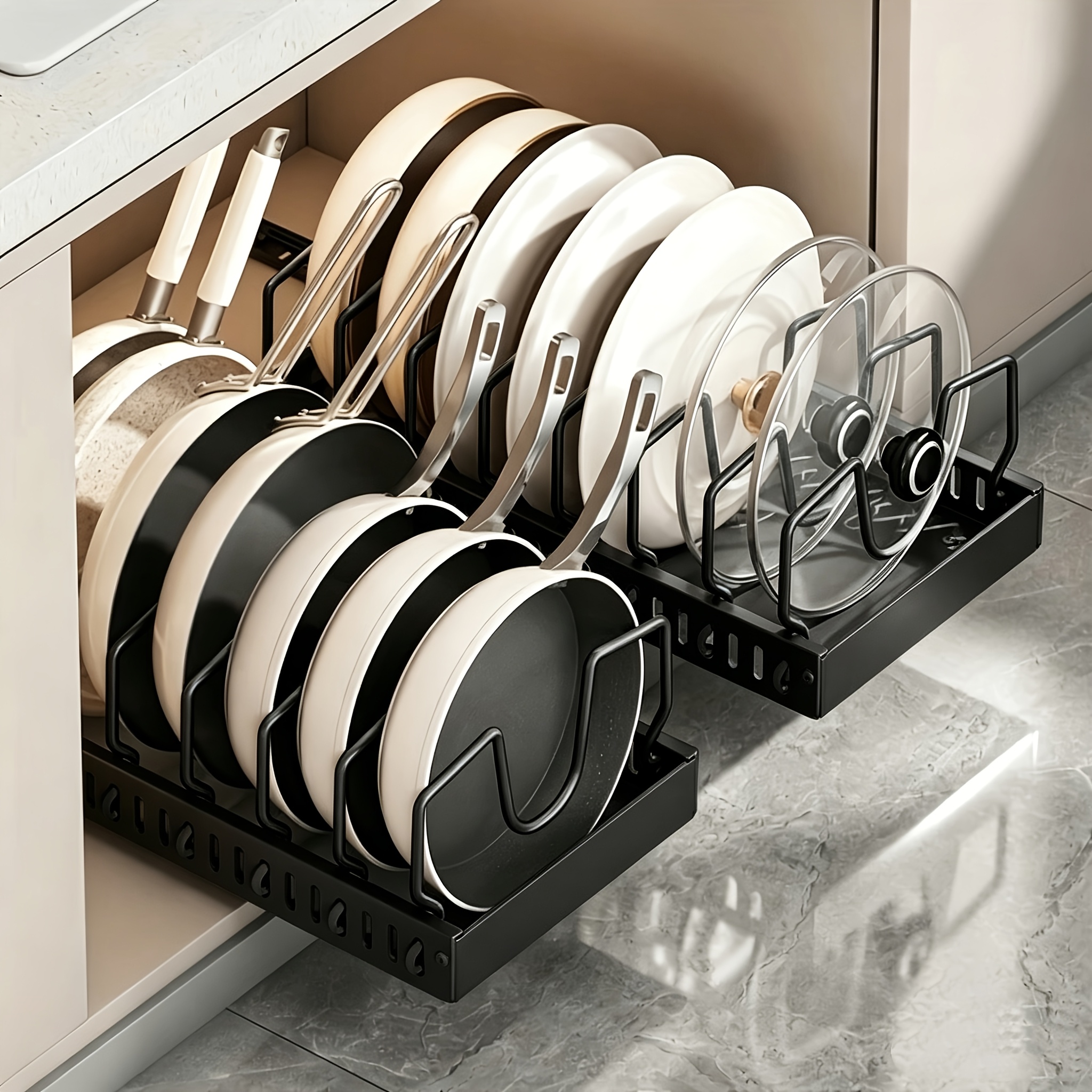 1/2pcs Kitchen Storage Rack, A - Kitchen Cabinet Baking Organizer บทวิจารณ์และราคา