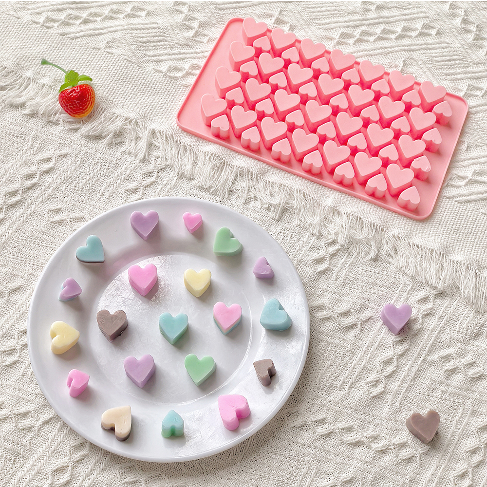 56 cavity size heart-shaped ch - Silicone Cake Mold บทวิจารณ์และราคา