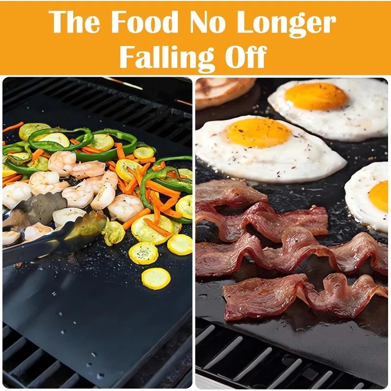 5 pcs Teflon Grilling Mat Non  - Super Kitchen Baking Mat บทวิจารณ์และราคา