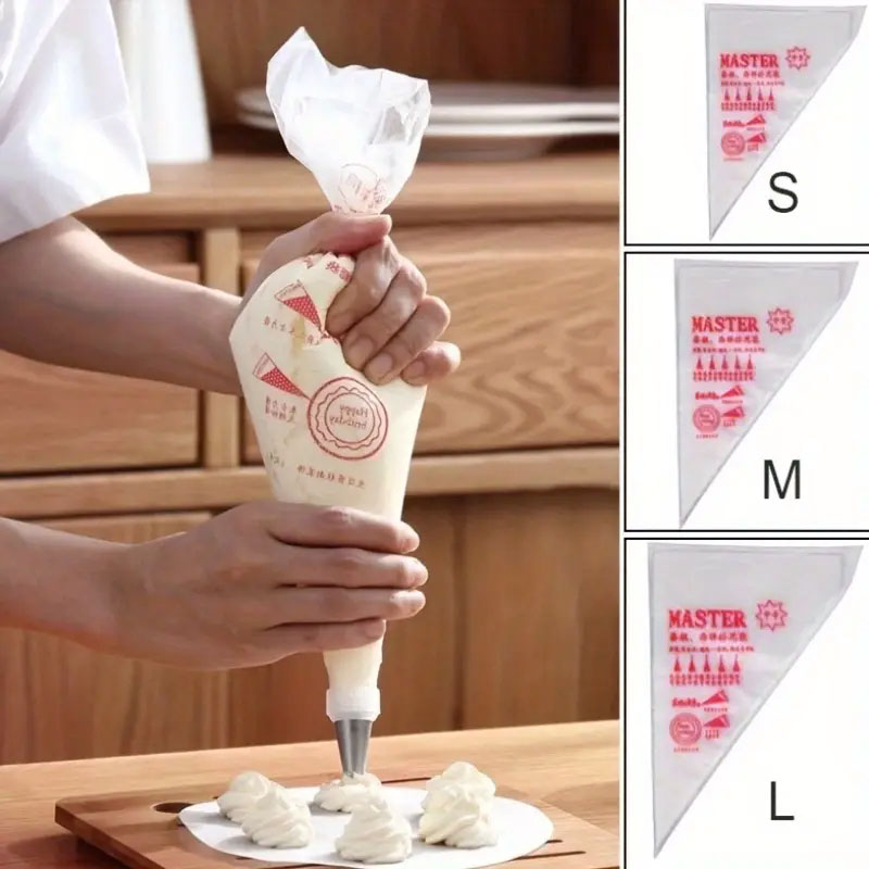 100PCS Thick Disposable Pastry - Piping Bag Disposable บทวิจารณ์และราคา