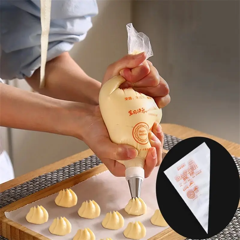 100PCS Thick Disposable Pastry - Piping Bag Disposable บทวิจารณ์และราคา