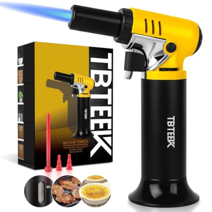 Butane Torch with Fuel Gauge T - Kitchen Baking Torch บทวิจารณ์และราคา