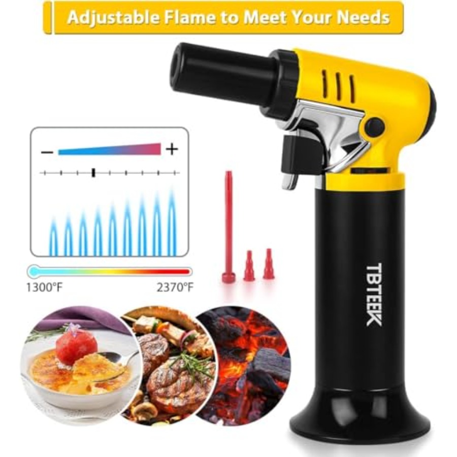 Butane Torch with Fuel Gauge T - Kitchen Baking Torch บทวิจารณ์และราคา