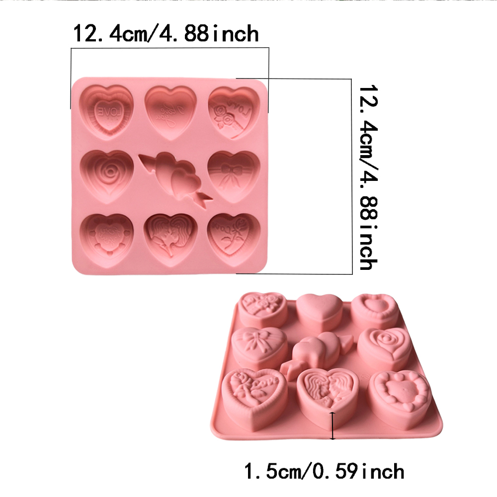 3pcs 9cavities9 different Vale - Silicone Cake Mold บทวิจารณ์และราคา