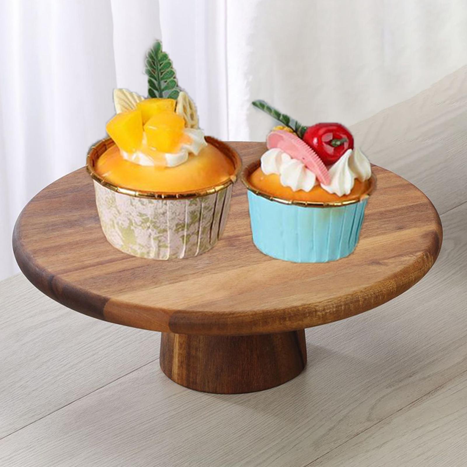 Wood Cake Stand Multiuse Chees - Cake Board Round บทวิจารณ์และราคา