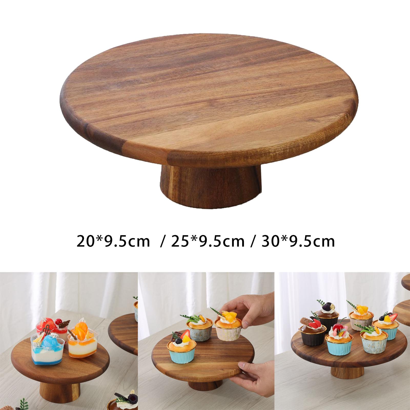 Wood Cake Stand Multiuse Chees - Cake Board Round บทวิจารณ์และราคา