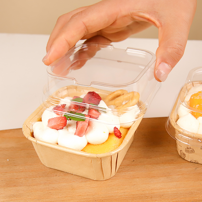 Square Disposable Baking Cups  - Bread Baking Kitchen Utensils บทวิจารณ์และราคา