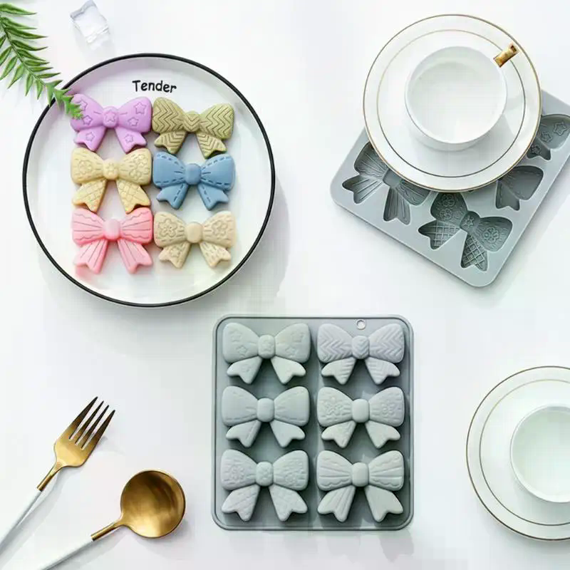 Bow Chocolate Silicone Mold, 6 - Silicone Cake Mold บทวิจารณ์และราคา