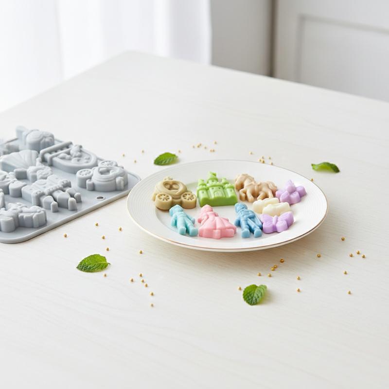 12 Cavity 3D Bow Castle Horse  - Silicone Cake Mold บทวิจารณ์และราคา