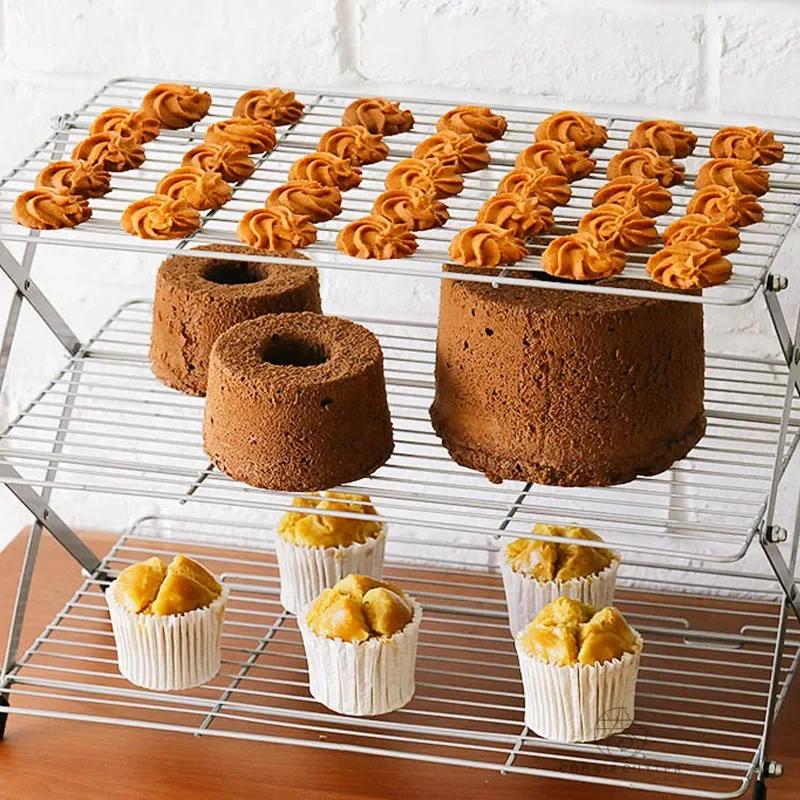 Foldable Multi-Layer Cake Cool - Kitchen Baking Rack บทวิจารณ์และราคา