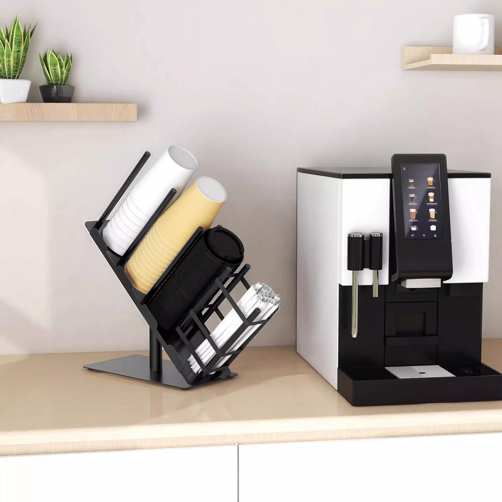 Paper Cup and Lid Holder Stora - Kitchen Cabinet Baking Organizer บทวิจารณ์และราคา