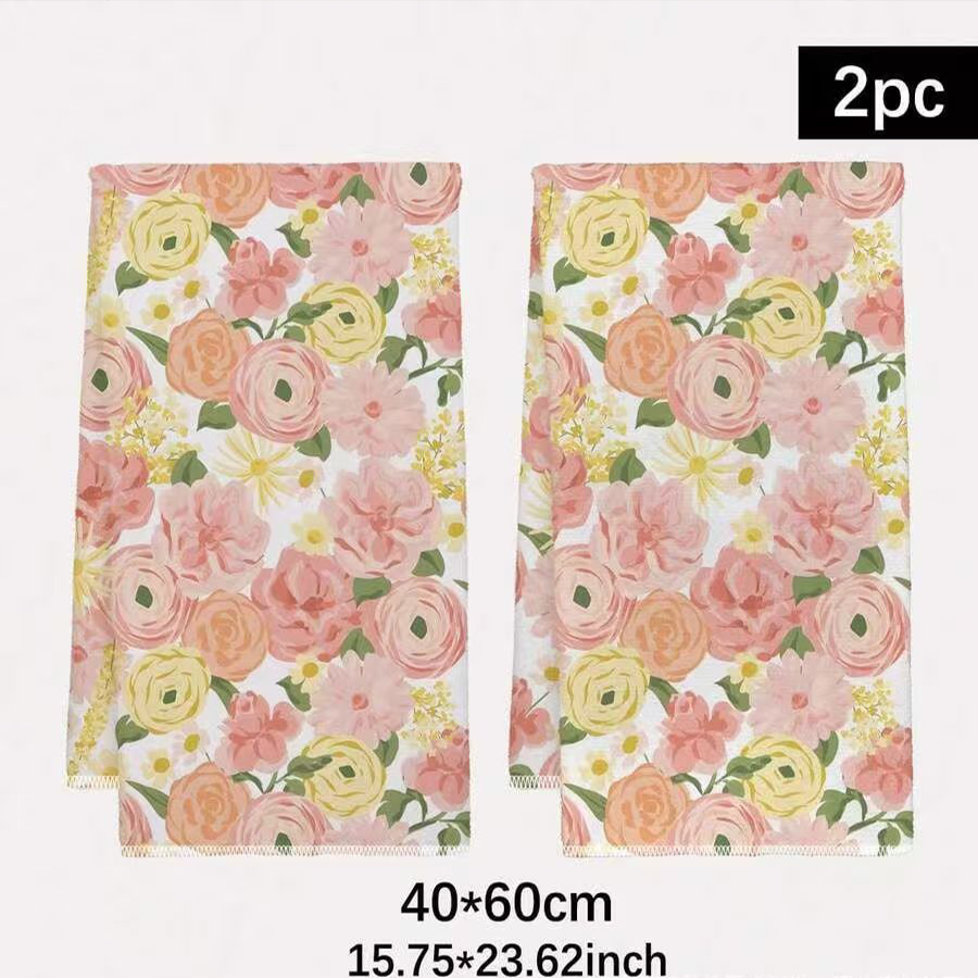 2Pcs, Cream-Colored Floral Kit - Kitchen Baking Necessities บทวิจารณ์และราคา
