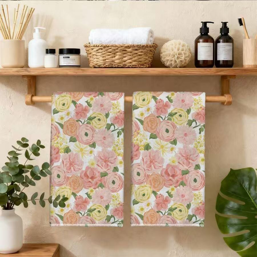 2Pcs, Cream-Colored Floral Kit - Kitchen Baking Necessities บทวิจารณ์และราคา