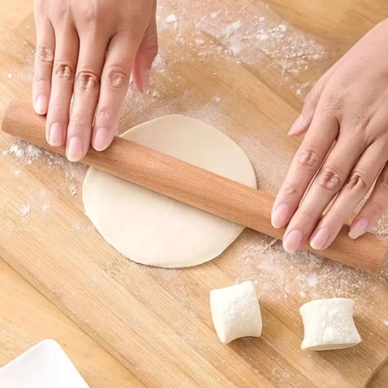 Solid Beech Wood Mini Rolling  - Kitchen Roller Baking บทวิจารณ์และราคา