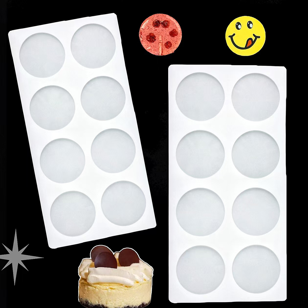 8-cavity cylindrical sugar fli - Silicone Cake Mold บทวิจารณ์และราคา