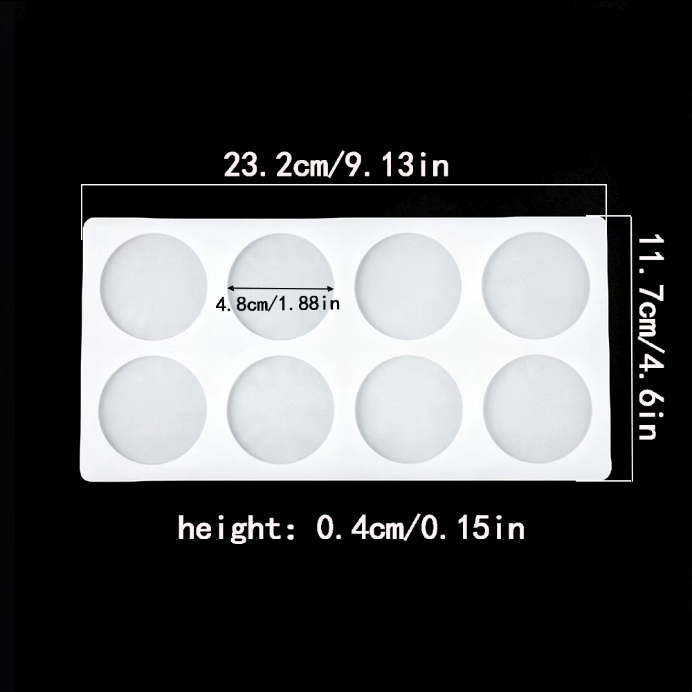 8-cavity cylindrical sugar fli - Silicone Cake Mold บทวิจารณ์และราคา