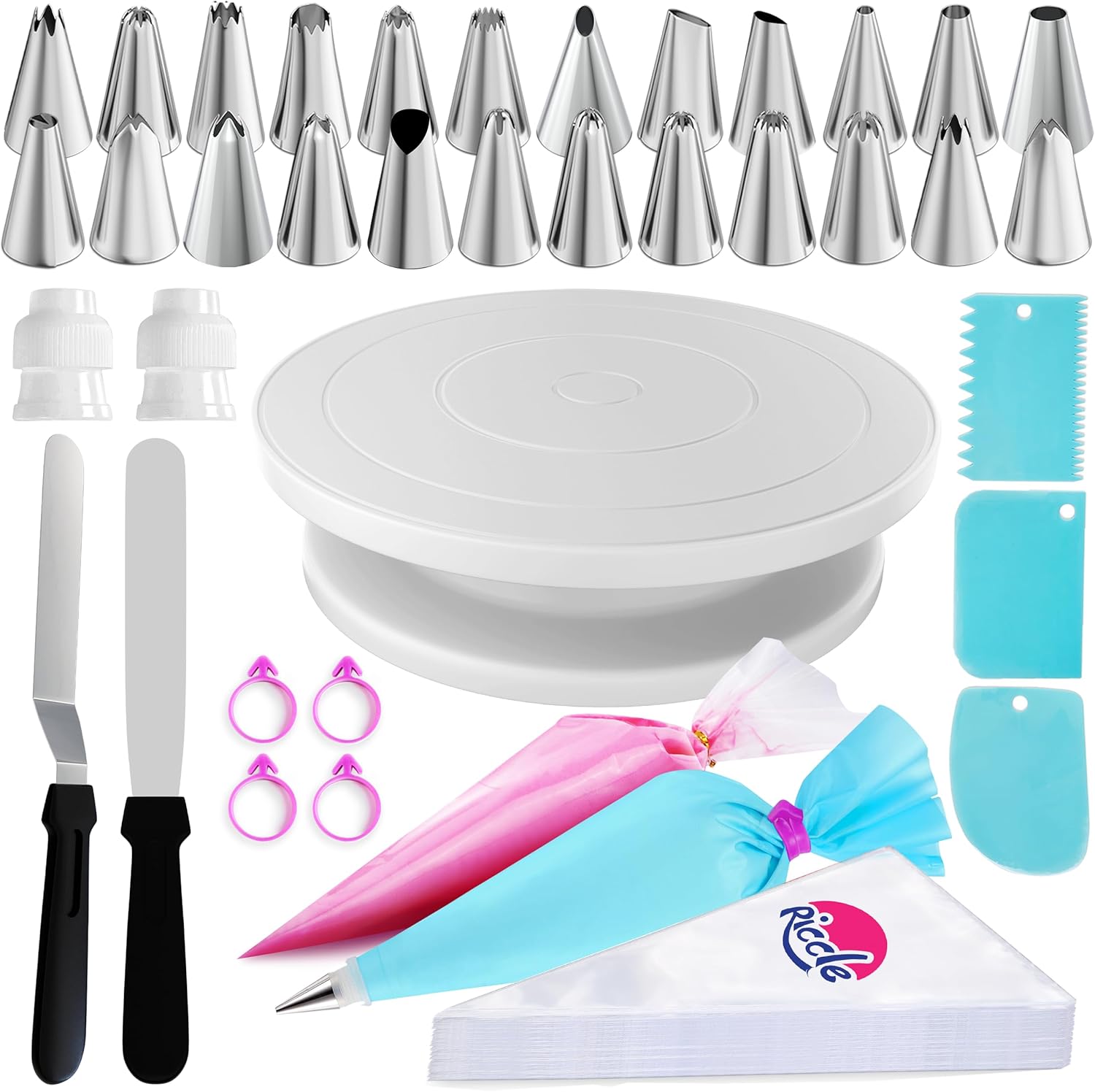 Riccle 88 pcs Cake Decorating  - Piping Bag Disposable บทวิจารณ์และราคา