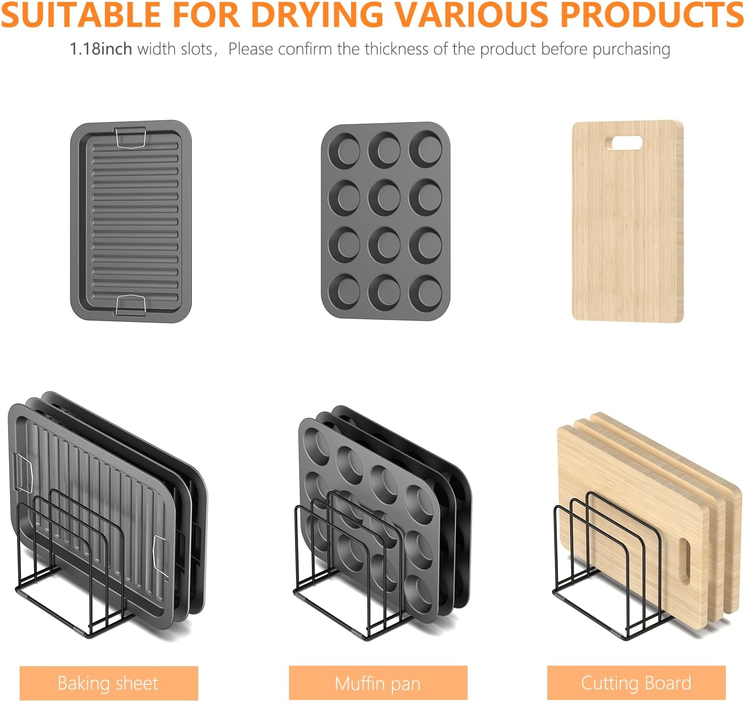 Kitchen Cabinet Organizer, Ste - Kitchen Cabinet Baking Organizer บทวิจารณ์และราคา