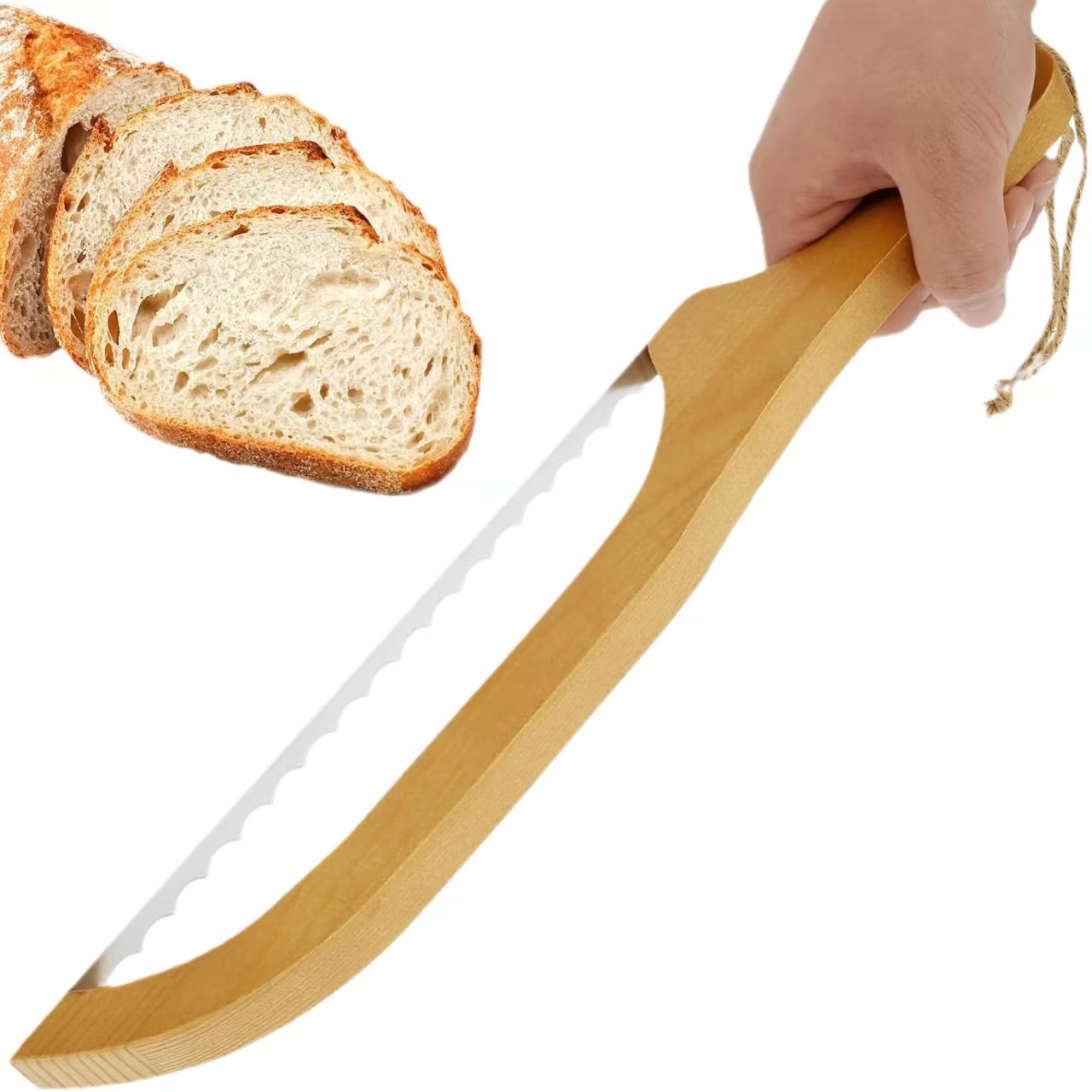 New wooden bread knife toast s - Bread Baking Kitchen Utensils บทวิจารณ์และราคา