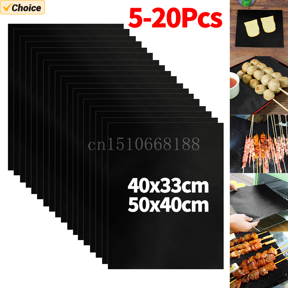 5-20Pcs Oven Liners Grill Mat  - Super Kitchen Baking Mat บทวิจารณ์และราคา