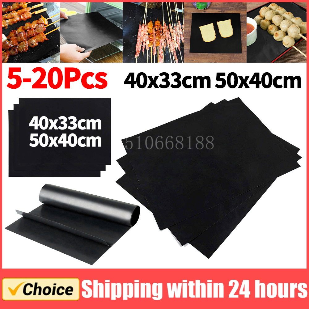 5-20Pcs Oven Liners Grill Mat  - Super Kitchen Baking Mat บทวิจารณ์และราคา