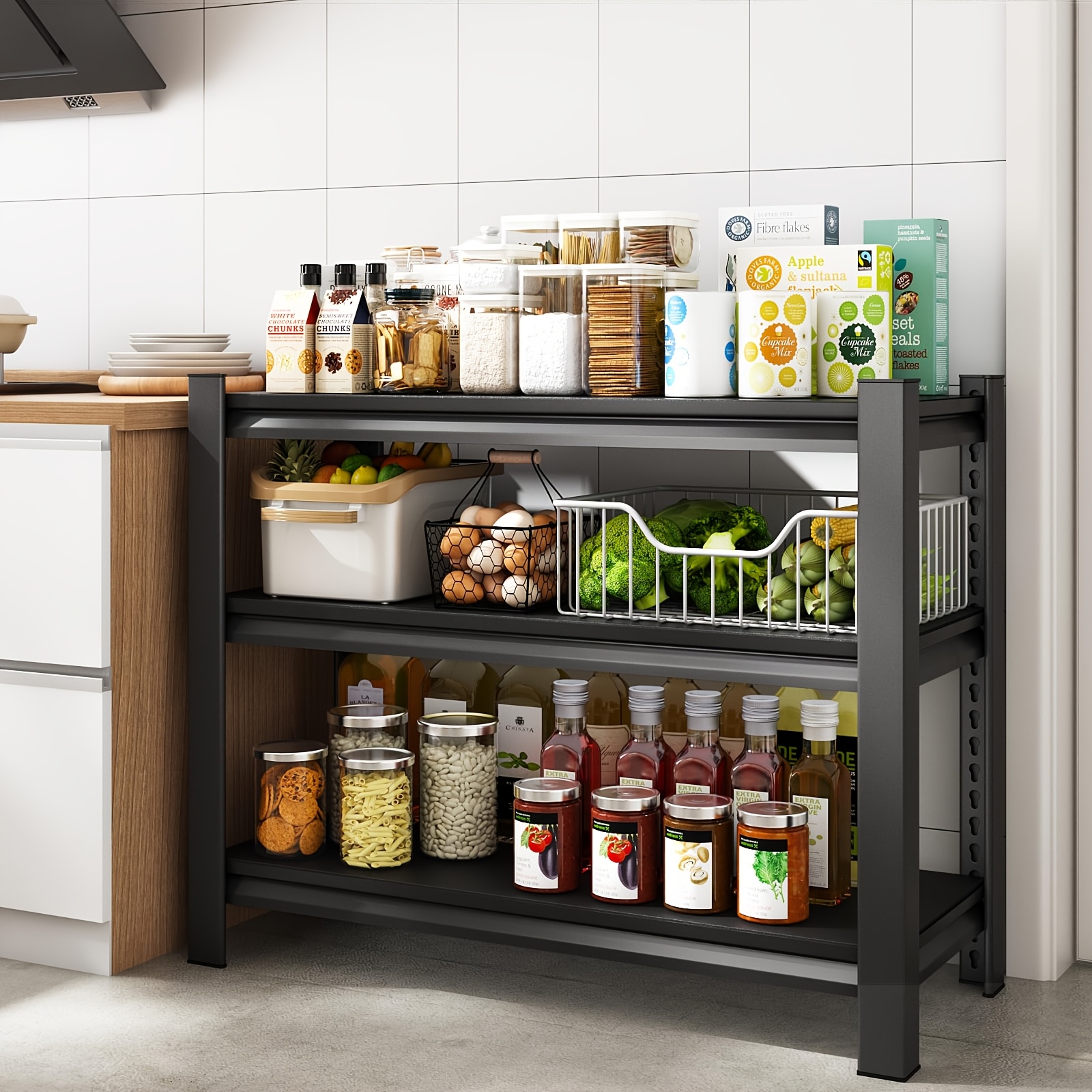 3-Tier Storage Shelving Unit,  - Kitchen Baking Rack บทวิจารณ์และราคา
