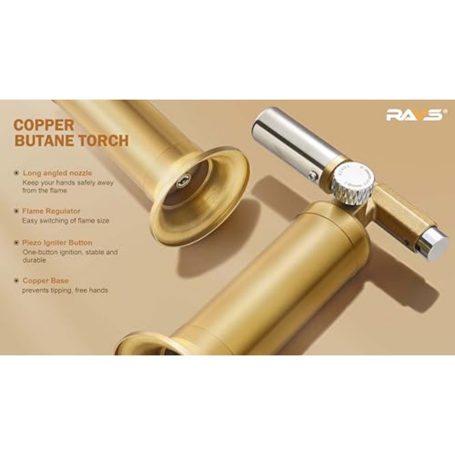 Copper Butane Torch Lighter, R - Kitchen Baking Torch บทวิจารณ์และราคา