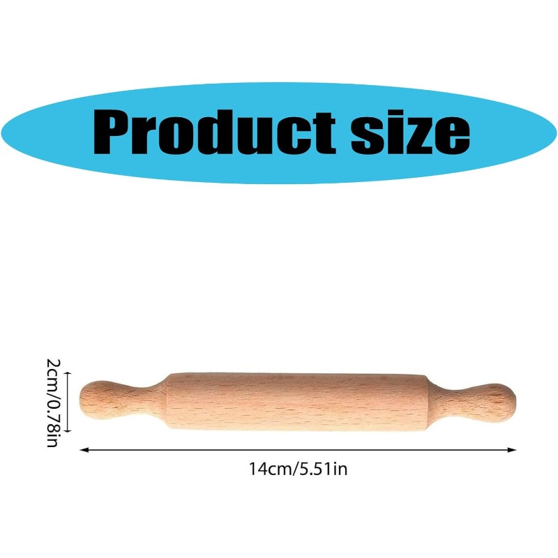 Wooden Mini Rolling Pin for Ki - Kitchen Roller Baking บทวิจารณ์และราคา