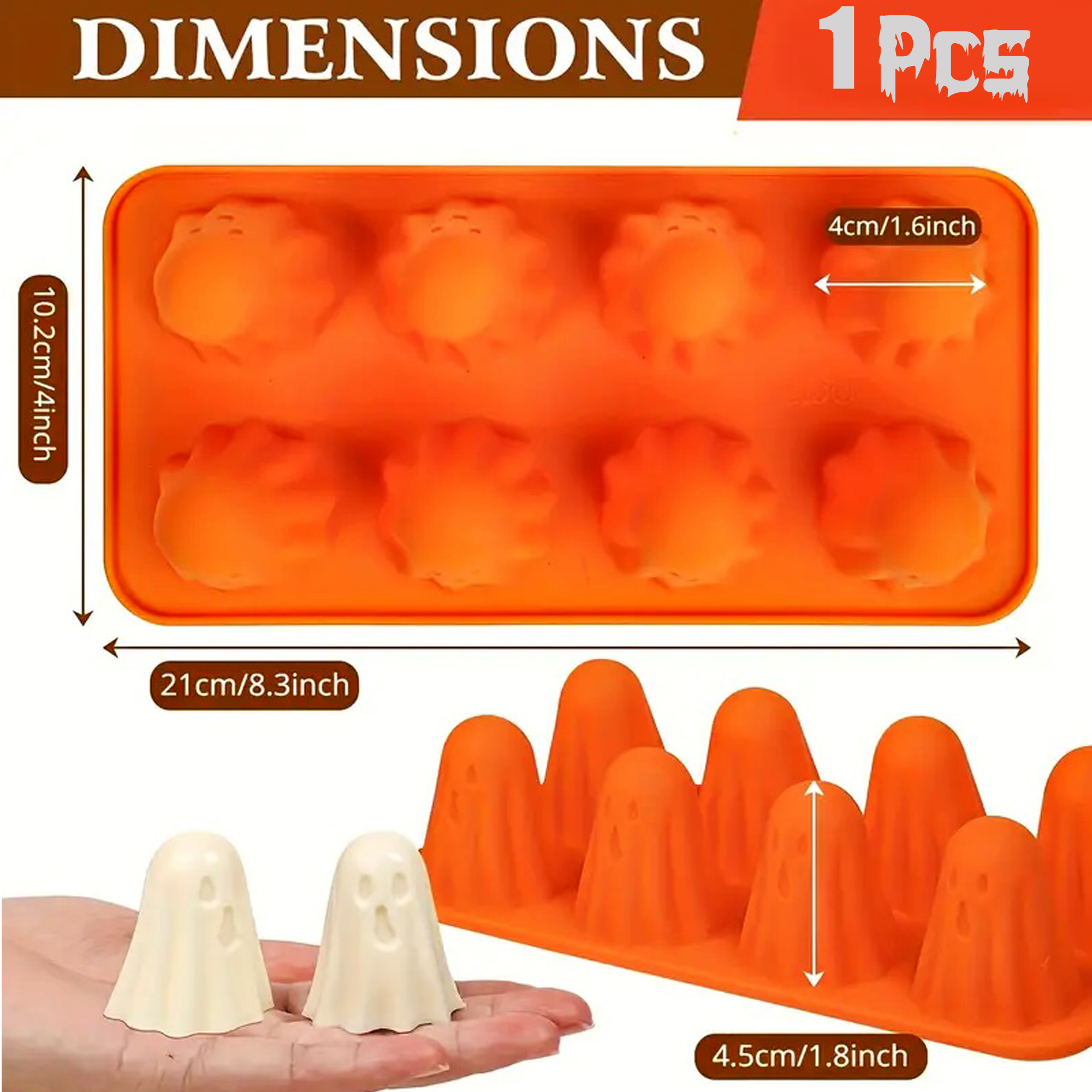 1 Pack Silicone Halloween Cand - Silicone Cake Mold บทวิจารณ์และราคา