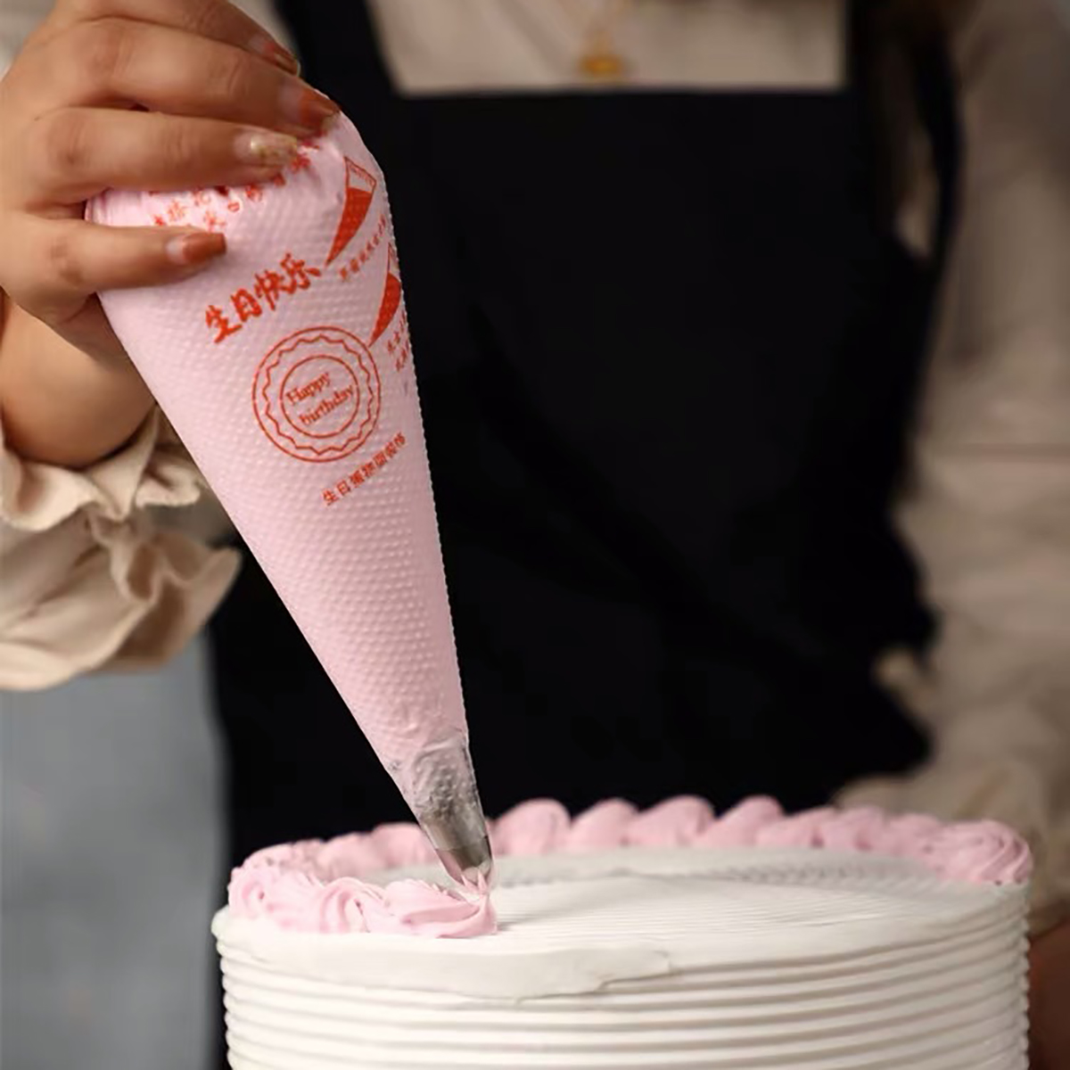 100 PCS Thick Disposable Pastr - Piping Bag Disposable บทวิจารณ์และราคา