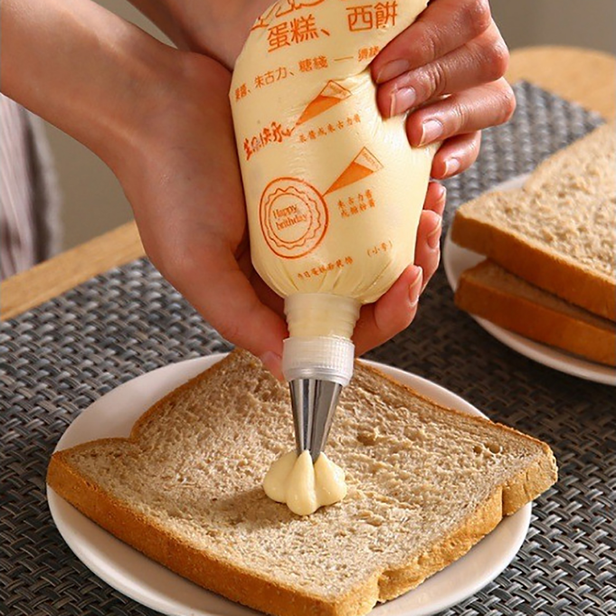100 PCS Thick Disposable Pastr - Piping Bag Disposable บทวิจารณ์และราคา