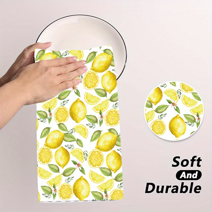 2Pcs, Lemon Wreath Kitchen Tow - Kitchen Baking Necessities บทวิจารณ์และราคา
