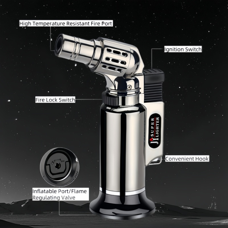 Metal Windproof Jet Flame Gas  - Kitchen Baking Torch บทวิจารณ์และราคา