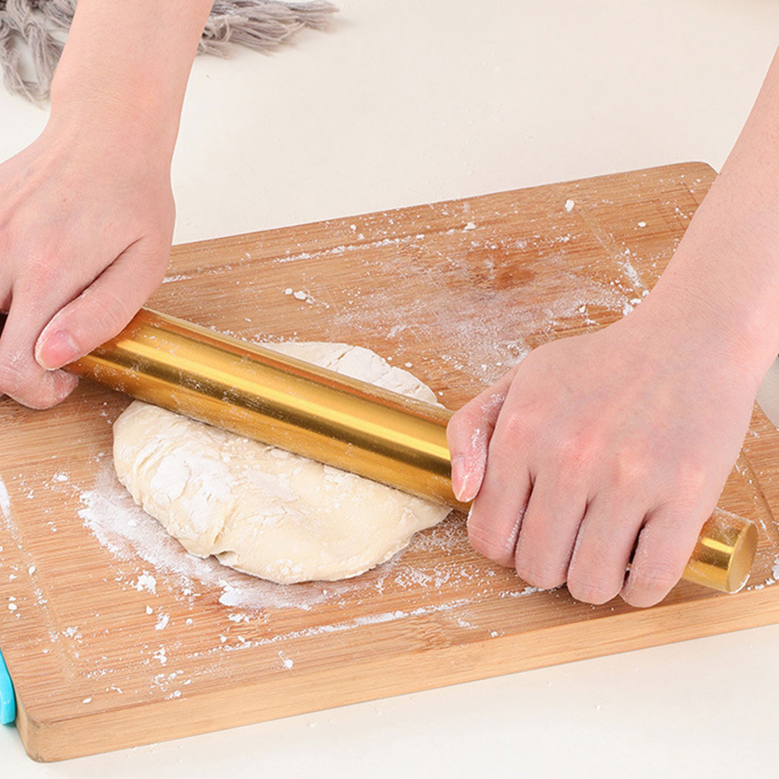 Gold Rolling Pin Baking Tool C - Kitchen Roller Baking บทวิจารณ์และราคา