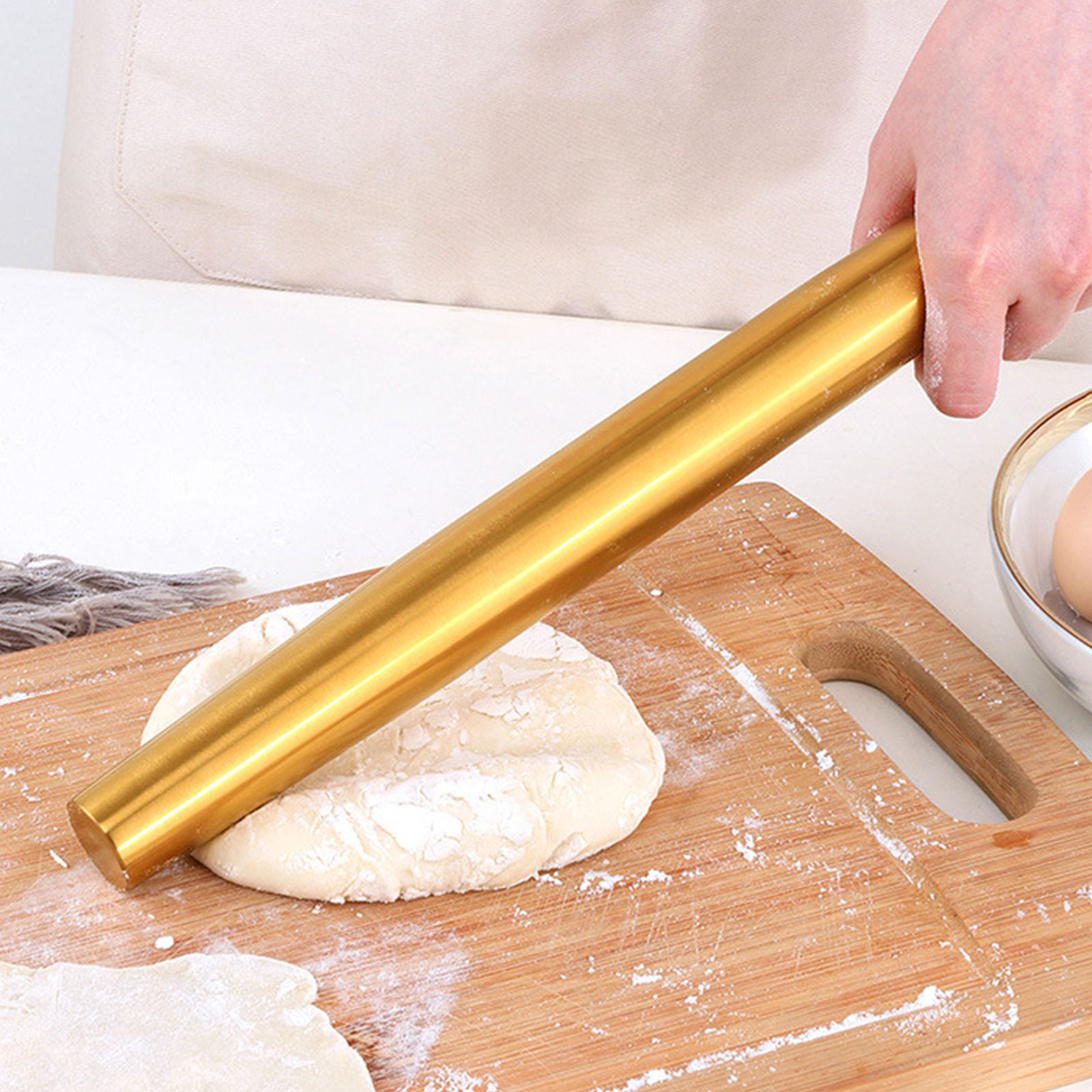 Gold Rolling Pin Baking Tool C - Kitchen Roller Baking บทวิจารณ์และราคา