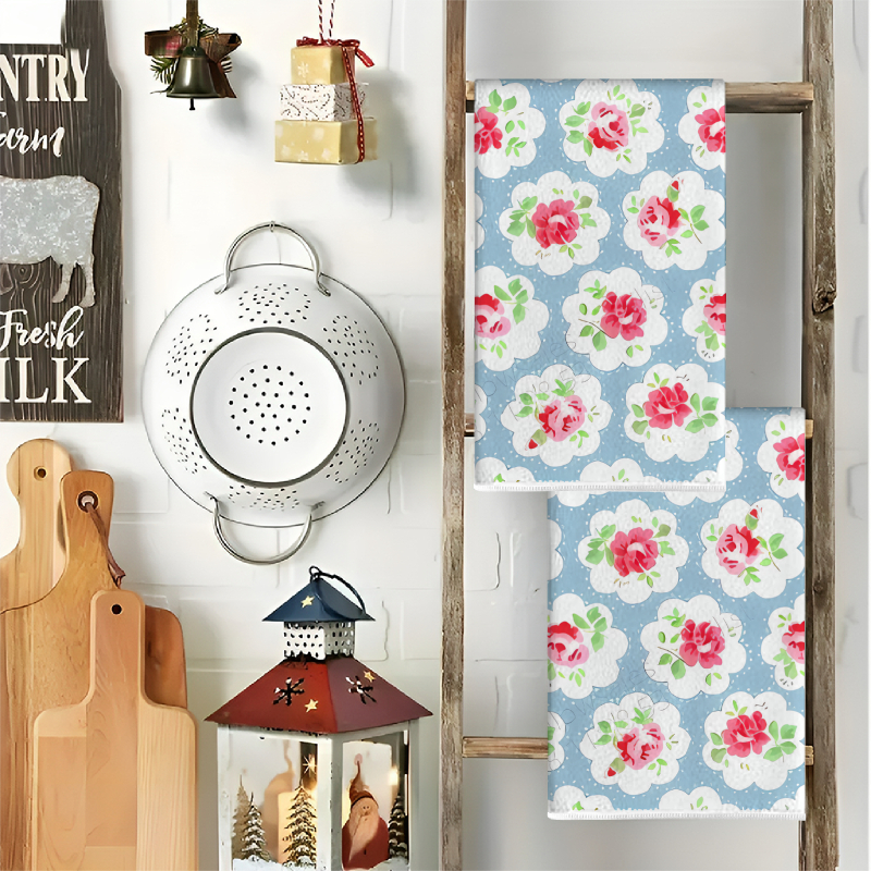 2Pcs, Blue Background with Pin - Kitchen Baking Necessities บทวิจารณ์และราคา