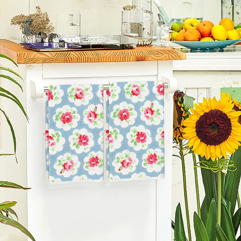 2Pcs, Blue Background with Pin - Kitchen Baking Necessities บทวิจารณ์และราคา