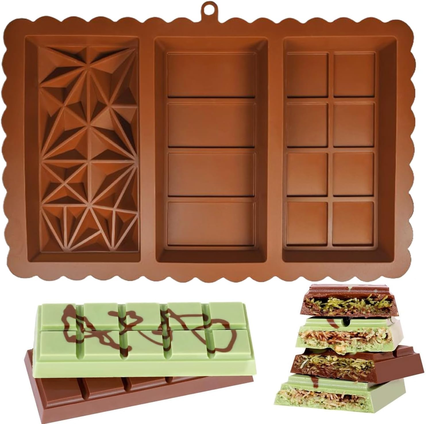 Silicone chocolate bar molds,  - Silicone Cake Mold บทวิจารณ์และราคา
