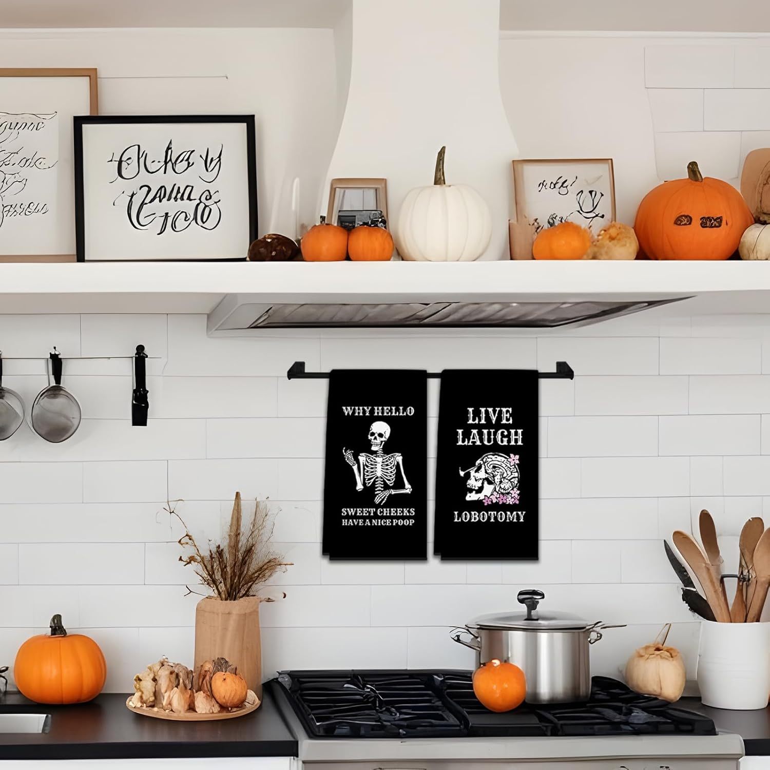 2Pcs, Gothic Skull-Themed Kitc - Kitchen Baking Necessities บทวิจารณ์และราคา