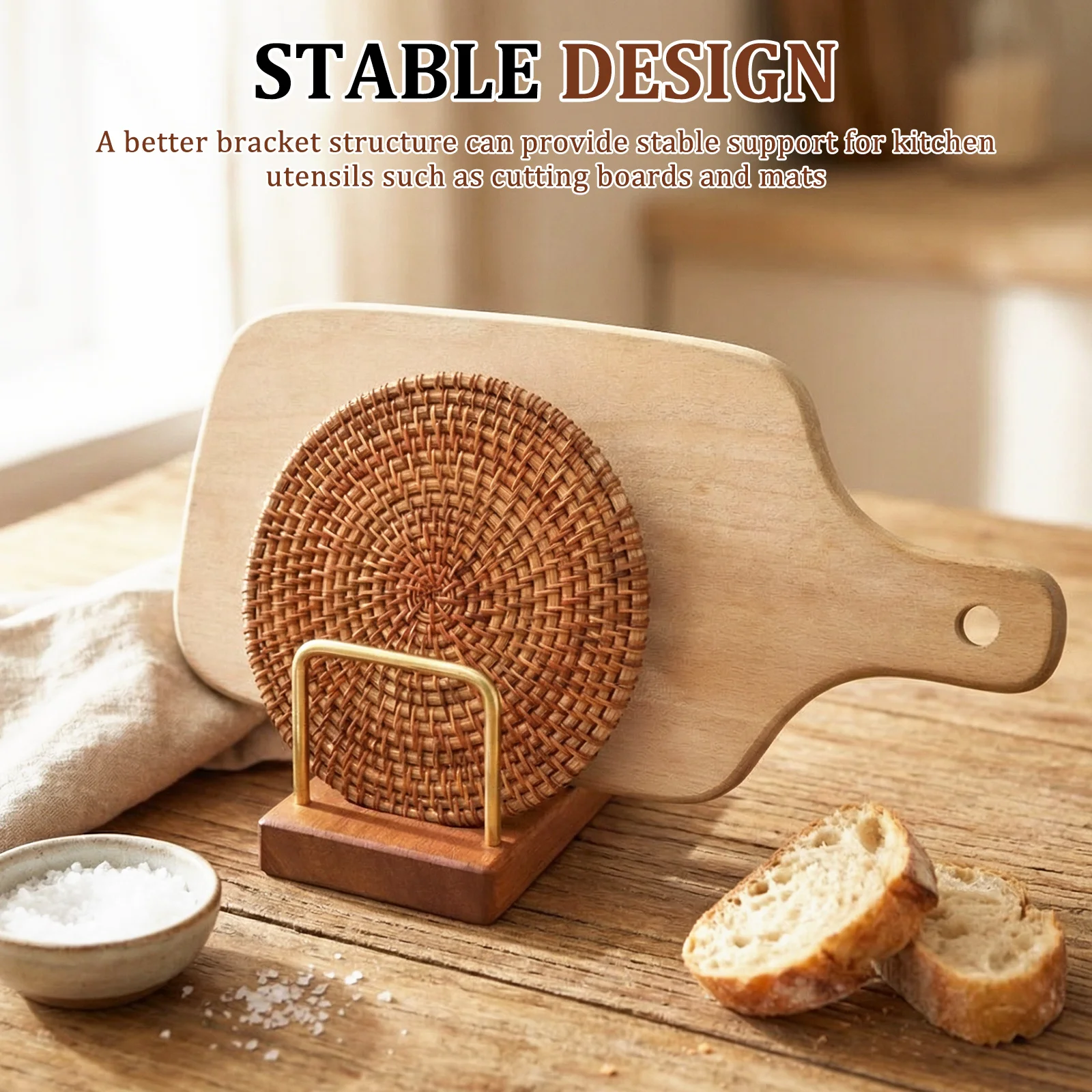 Pot Lid Rack Cutting Board Org - Kitchen Cabinet Baking Organizer บทวิจารณ์และราคา
