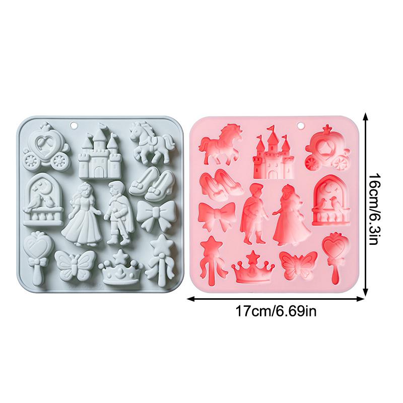 HOT!12 Cavity Prince, Princess - Silicone Cake Mold บทวิจารณ์และราคา
