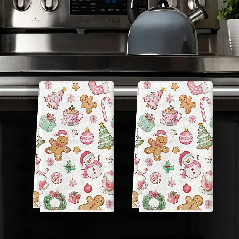 2Pcs, Pink Snowman Christmas T - Kitchen Baking Necessities บทวิจารณ์และราคา
