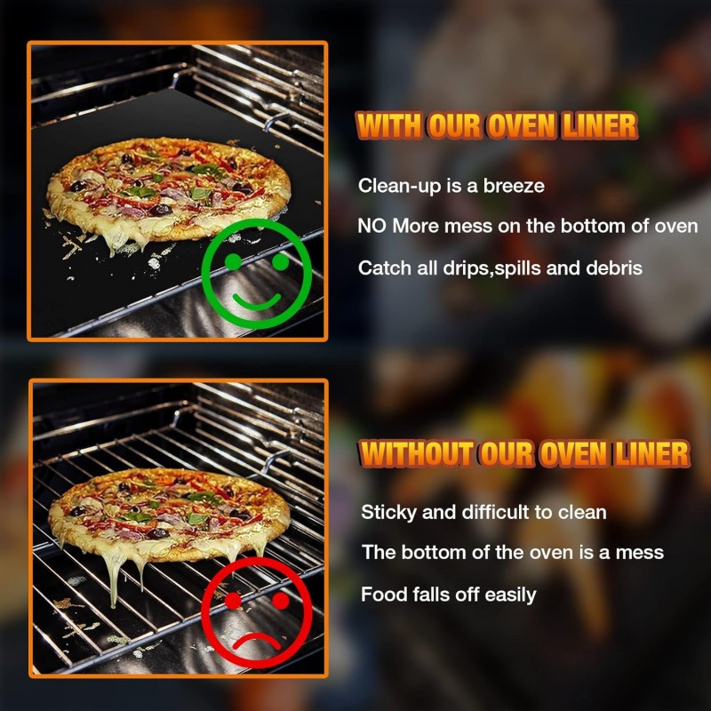 2/1PC Non-stick BBQ Grill Mat  - Super Kitchen Baking Mat บทวิจารณ์และราคา