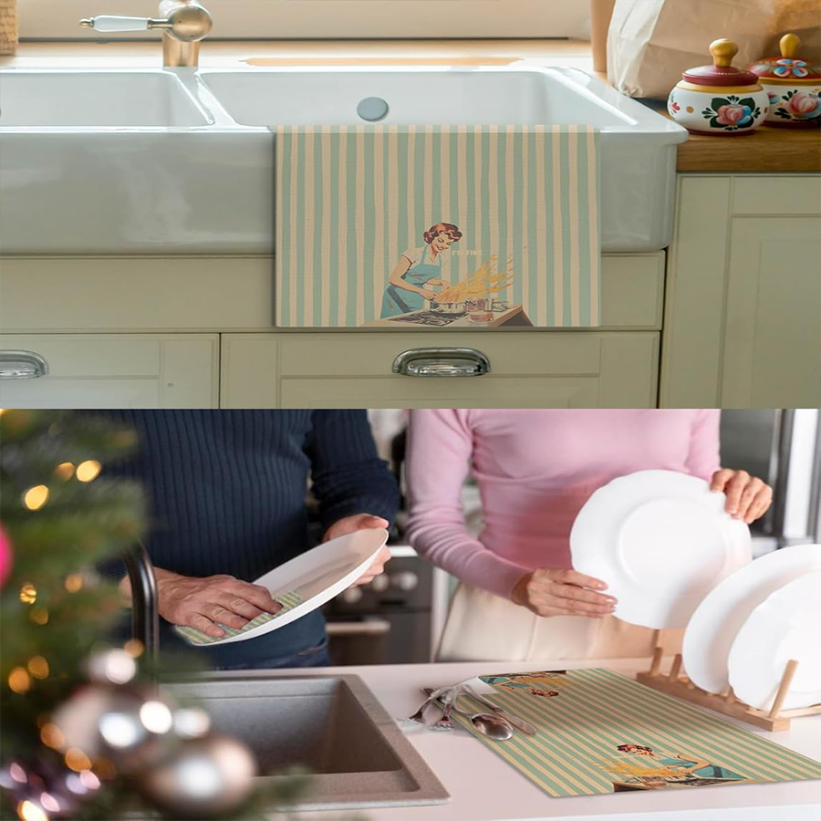2Pcs, Green Striped Kitchen To - Kitchen Baking Necessities บทวิจารณ์และราคา